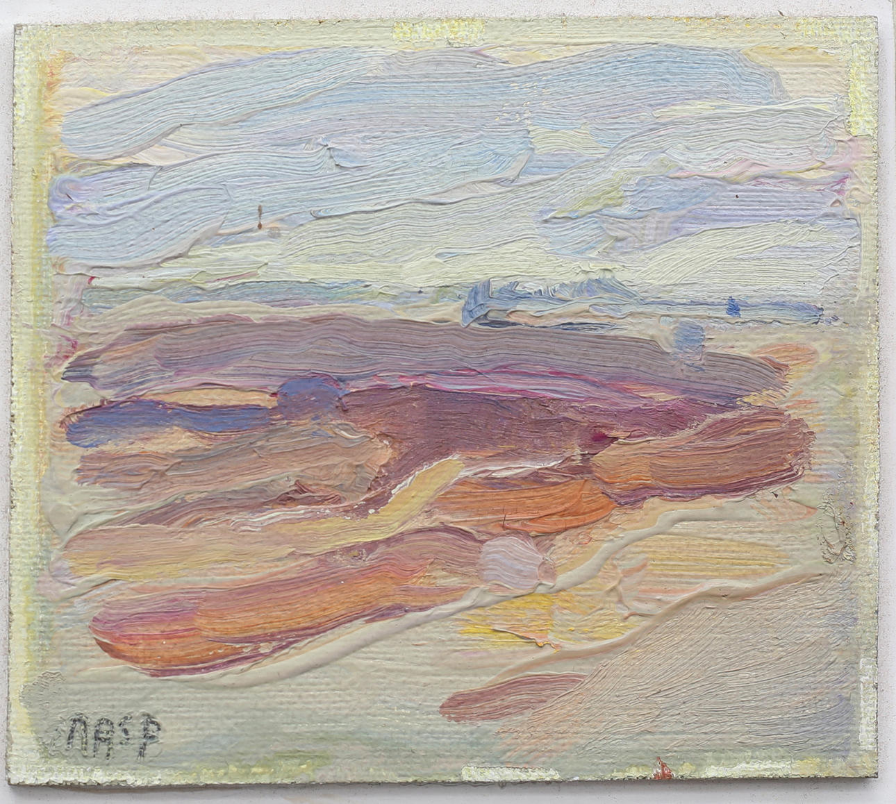 ARNE ASP. (1930-2024) Beach, oil on panel, signed.