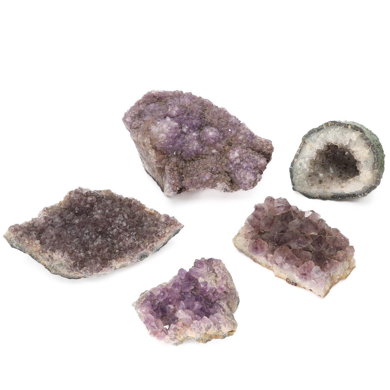 AMETISTKLUSTER, 5 st, Sydamerika.