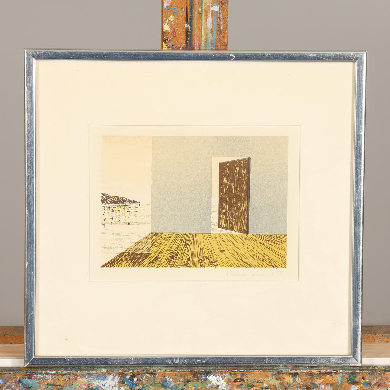 SUNE RUDNERT. LITOGRAFI, HC signerad.