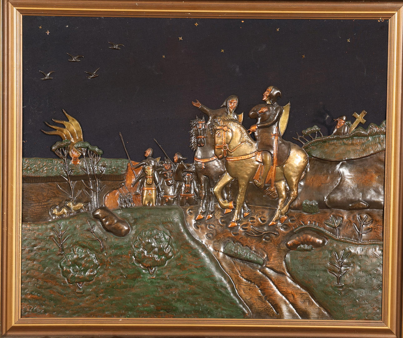 WALL RELIEF, COPPER.