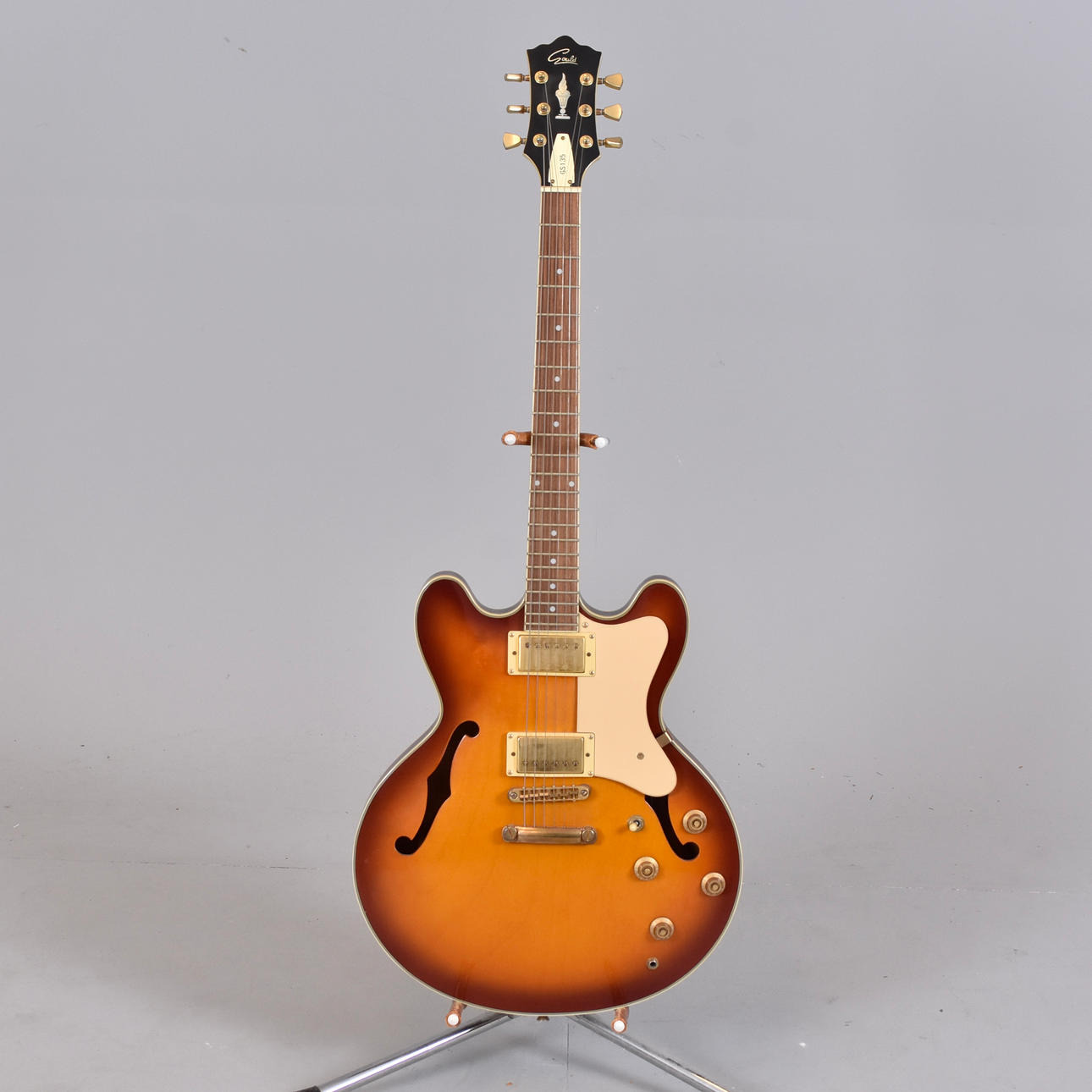 A GUITAR, Gould 335 model.