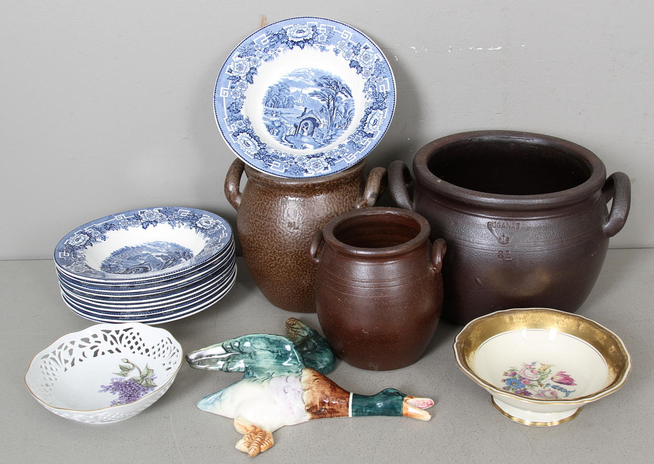 KERAMIKFÖREMÅL, bl.a. Rosenthal, Höganäs, Royal Dux.