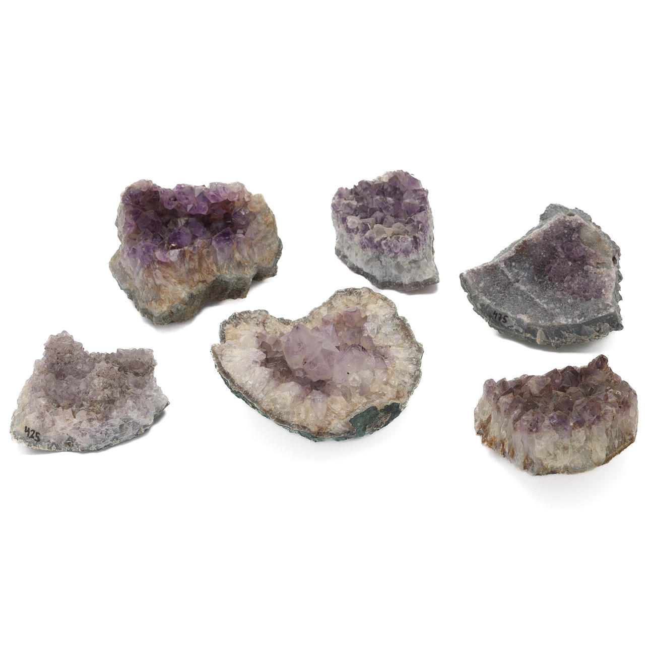 AMETISTKLUSTER, 6 st, Sydamerika.