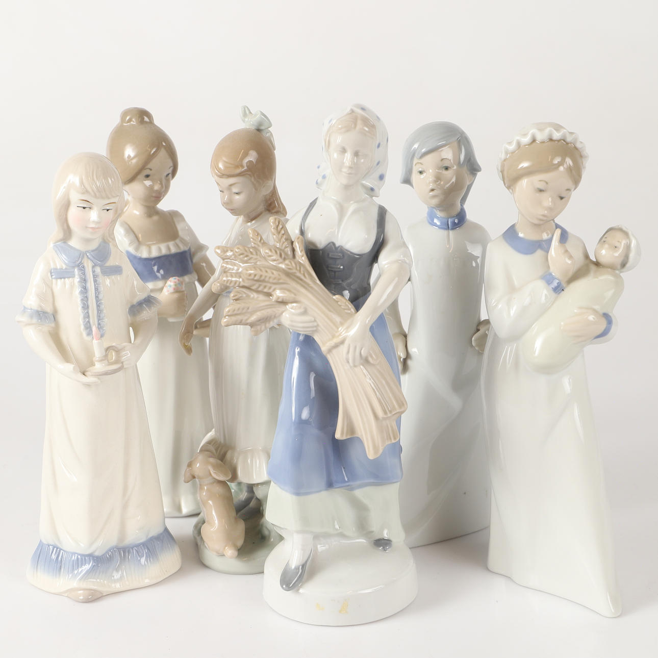 FIGURINER, 6 stycken, bl a Nao och Rex.