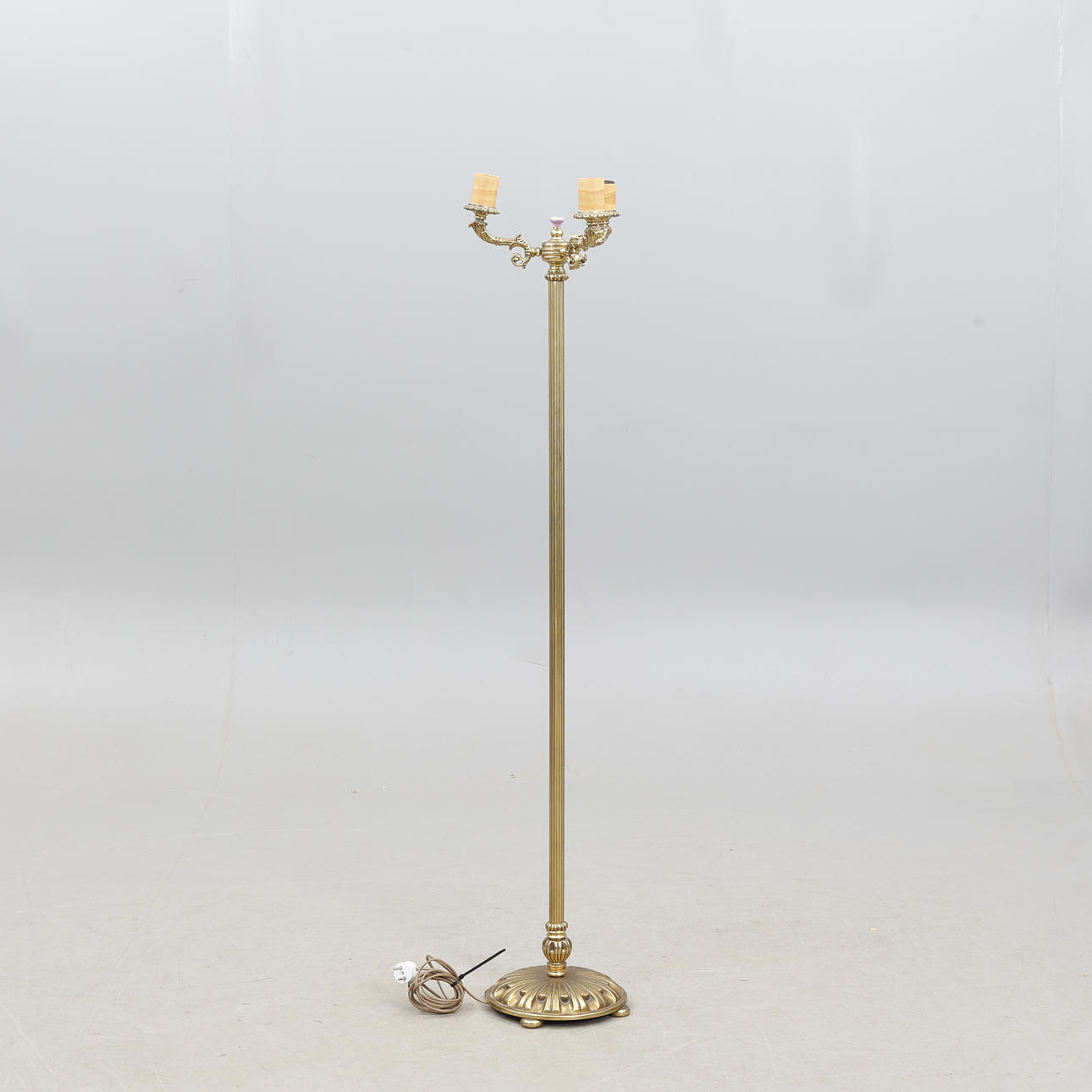 FLOOR LAMP, brass.