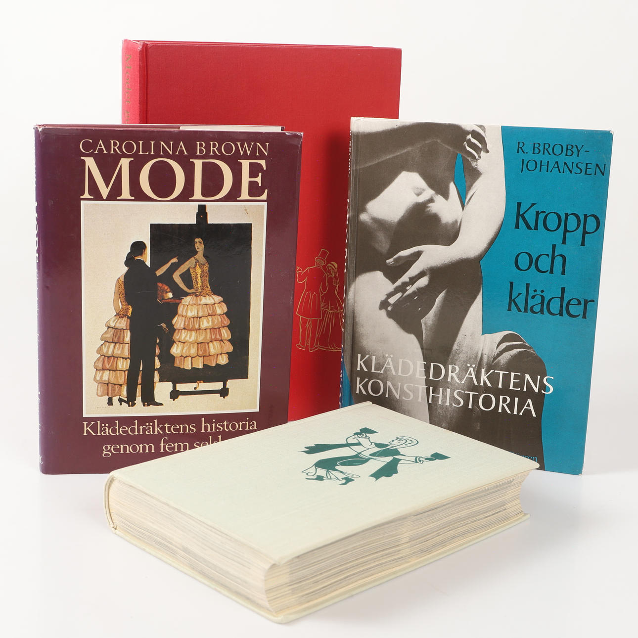 BÖCKER, 4 stycken, modehistoria, 1900-tal.