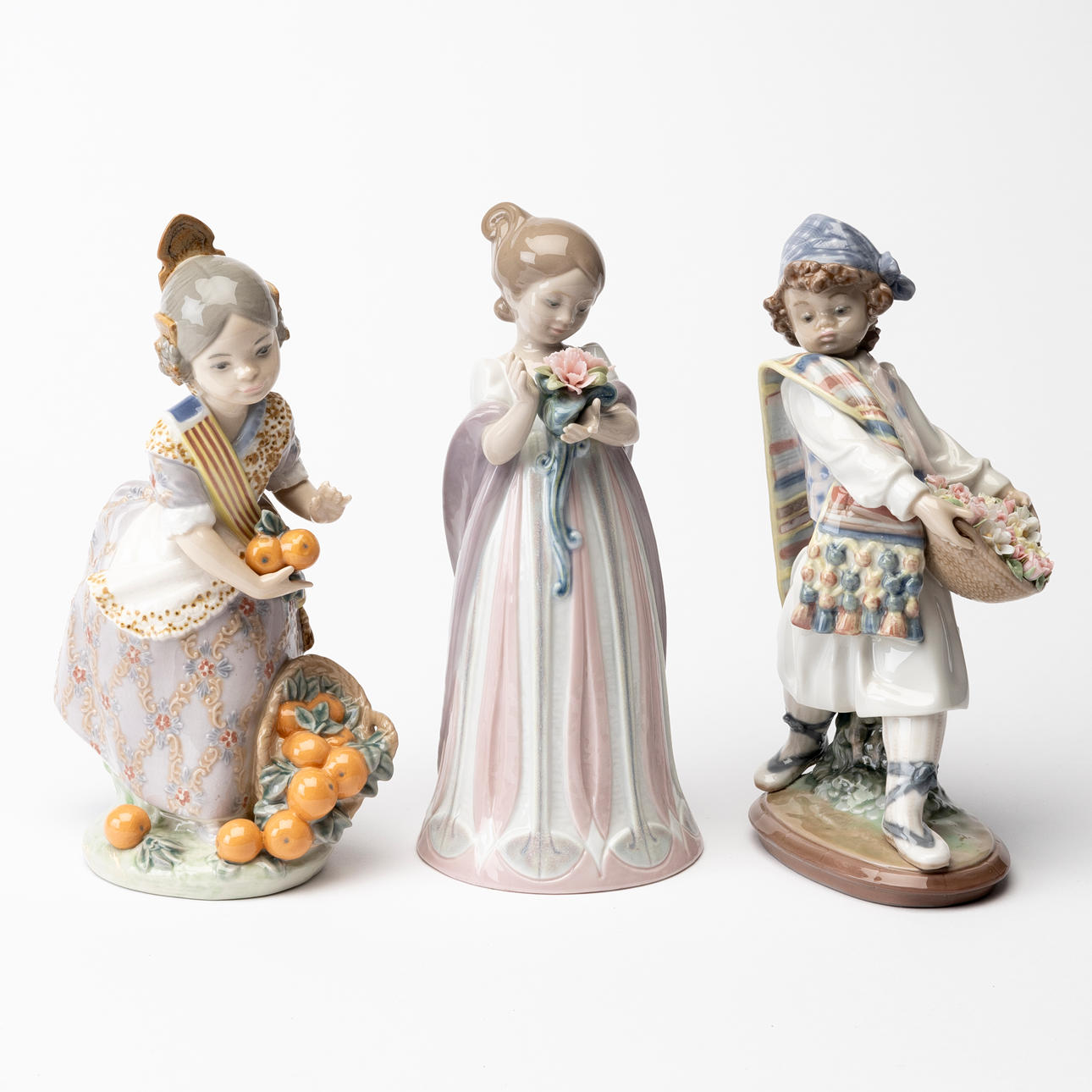 FIGURINER, 3 st, porslin, Lladro, Spanien.