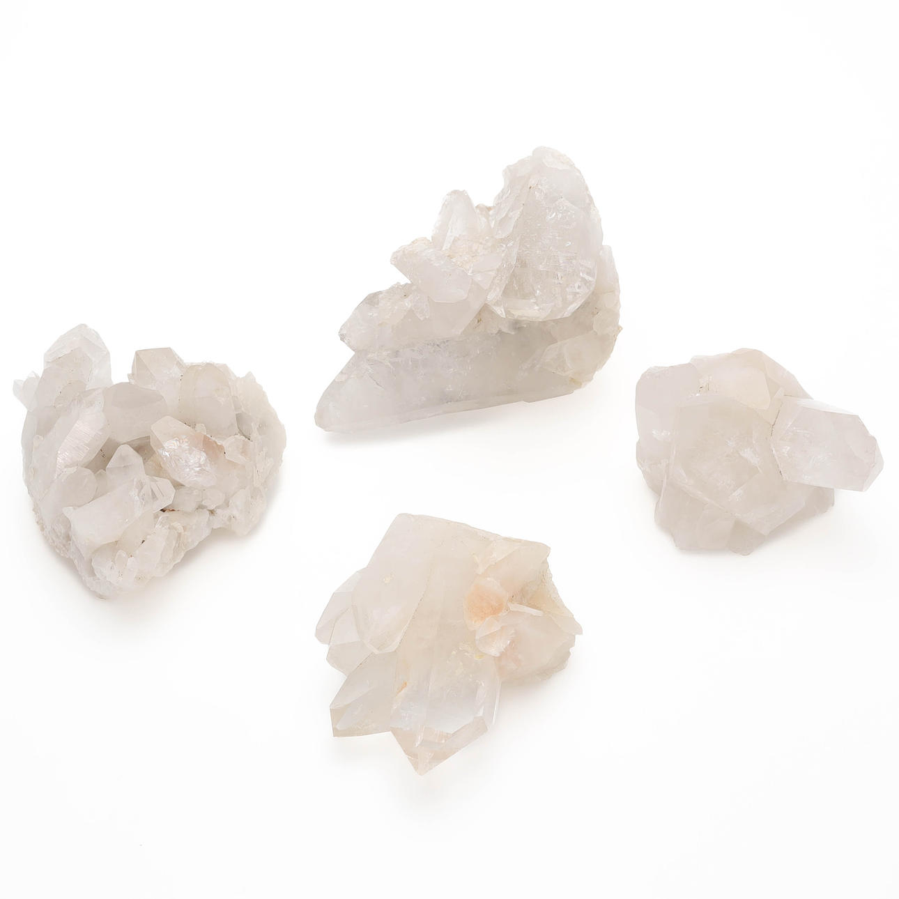 BERGKRISTALL, 4 st, kluster, Sydamerika.