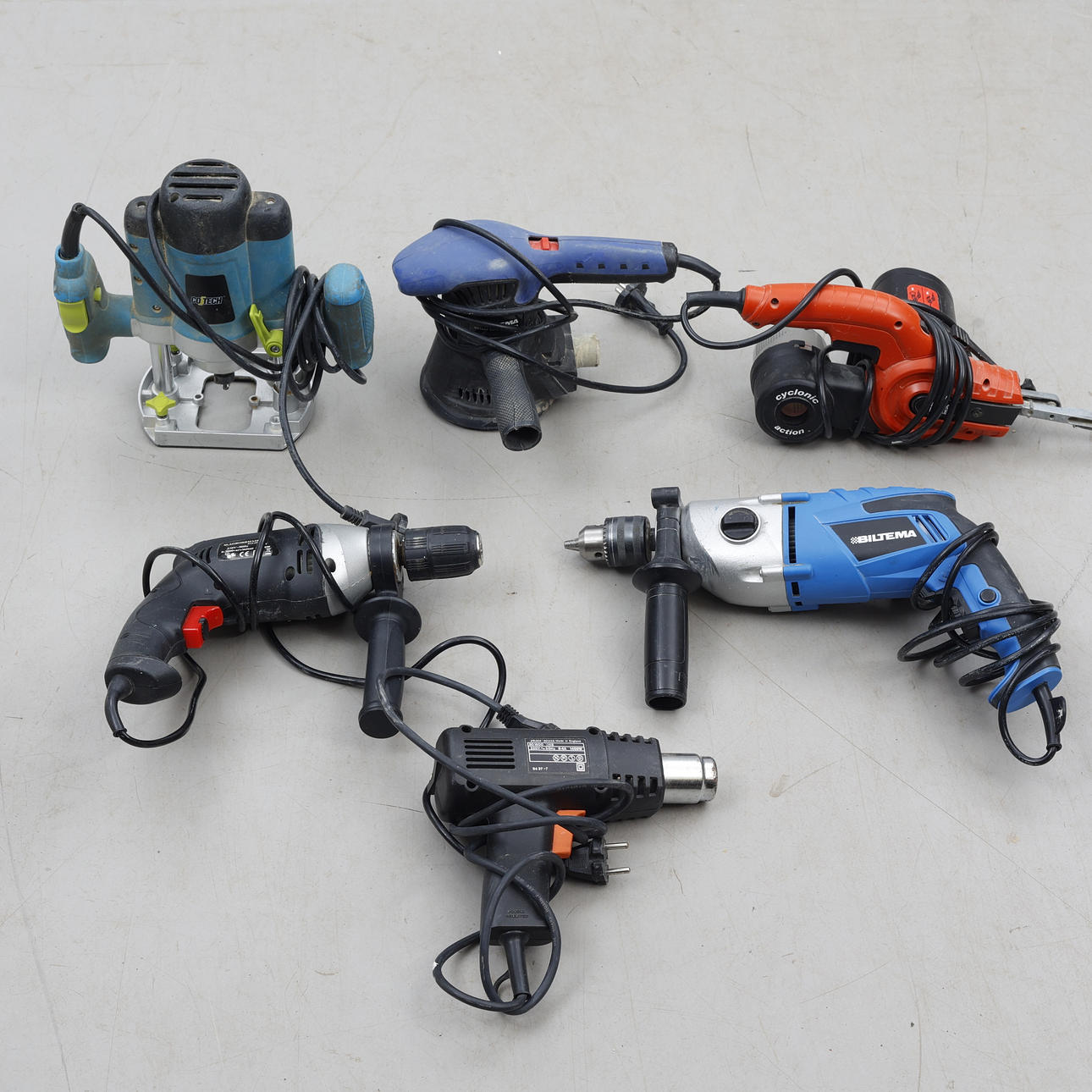 POWER TOOLS, 6 pieces, different brands.