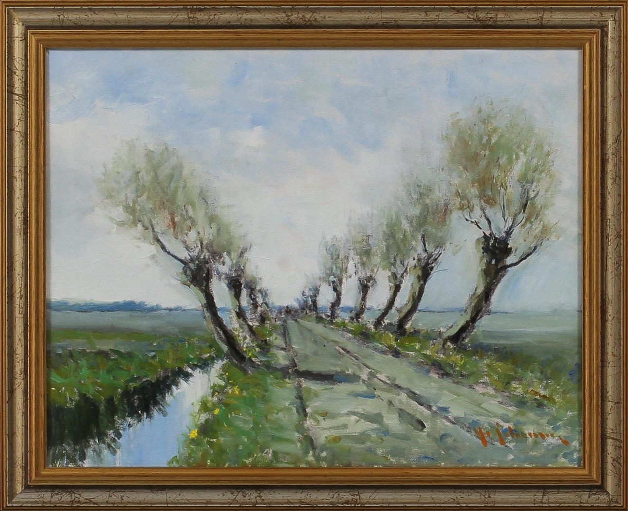 YO JOHANSSON. "Pilacie, Österlen", olja på duk, signerad.