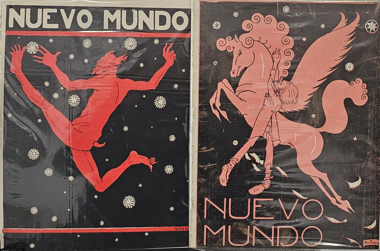 “New World”. Two lithographic covers.