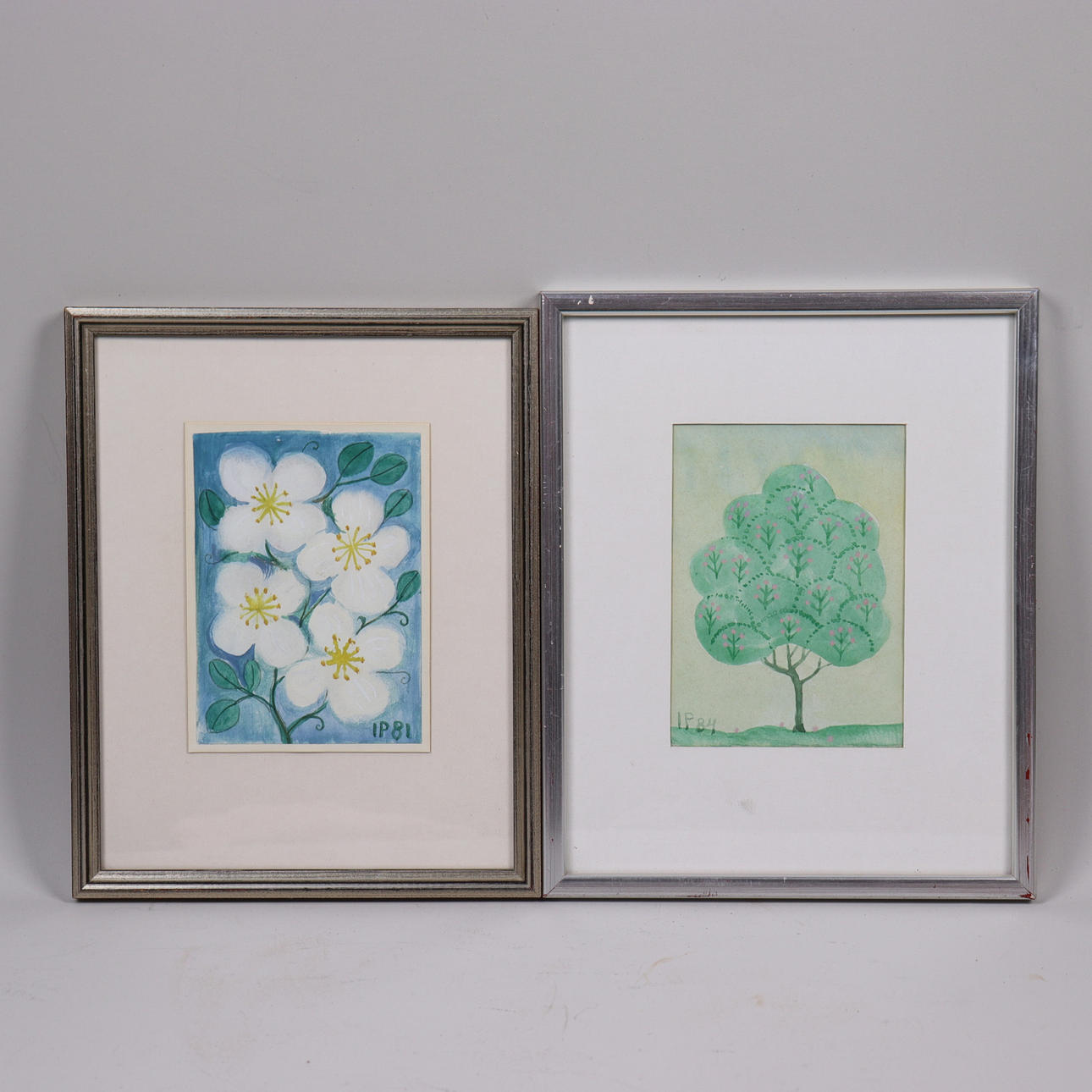 INGA PALMGREN. watercolors, 2 pcs.