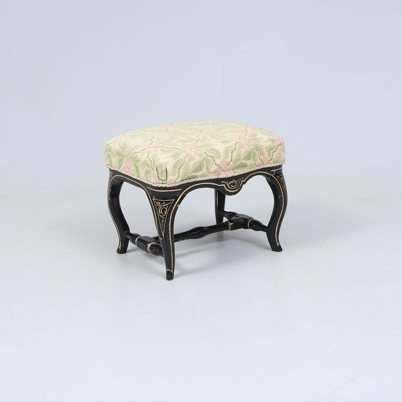 A 17th/19th century rococo provincial work stool.