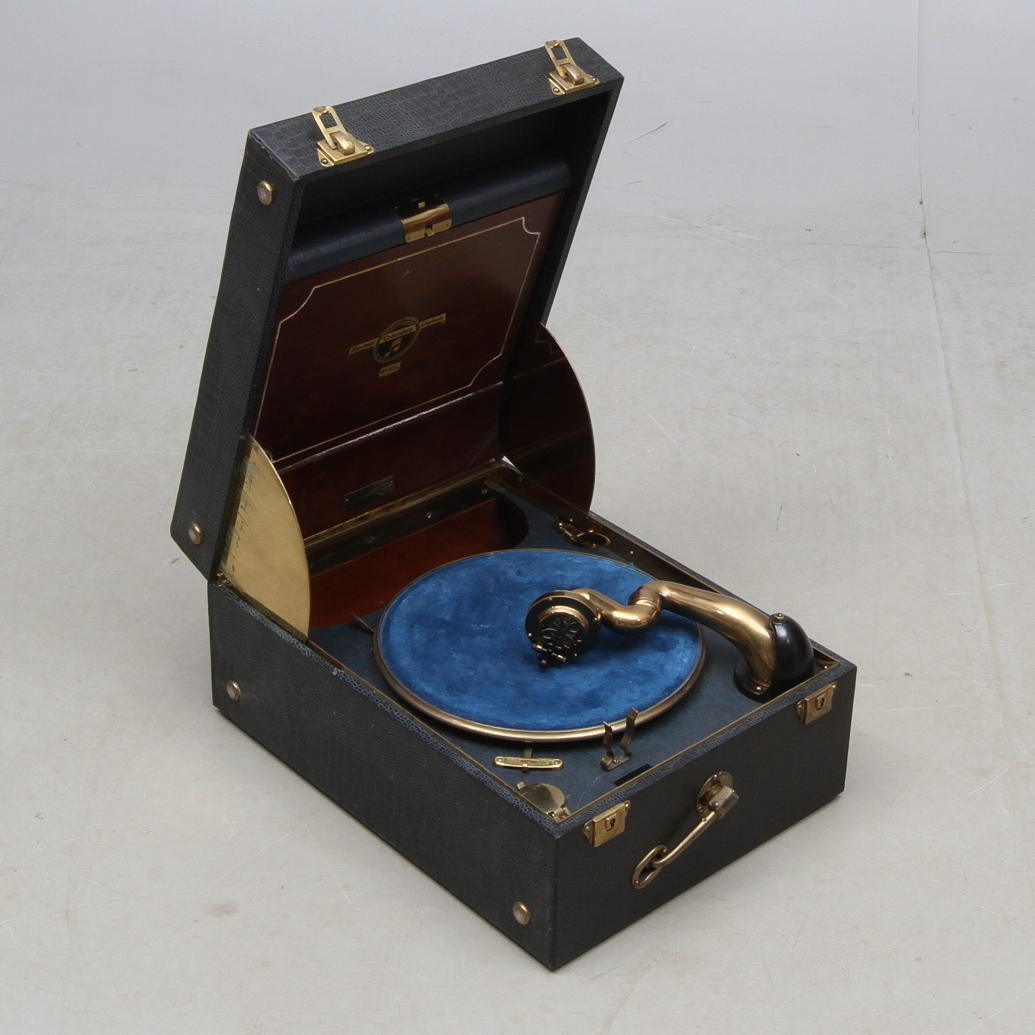 RESEGRAMOFON, viva tonal Grafonola, Columbia, 1900-talets första hälft.