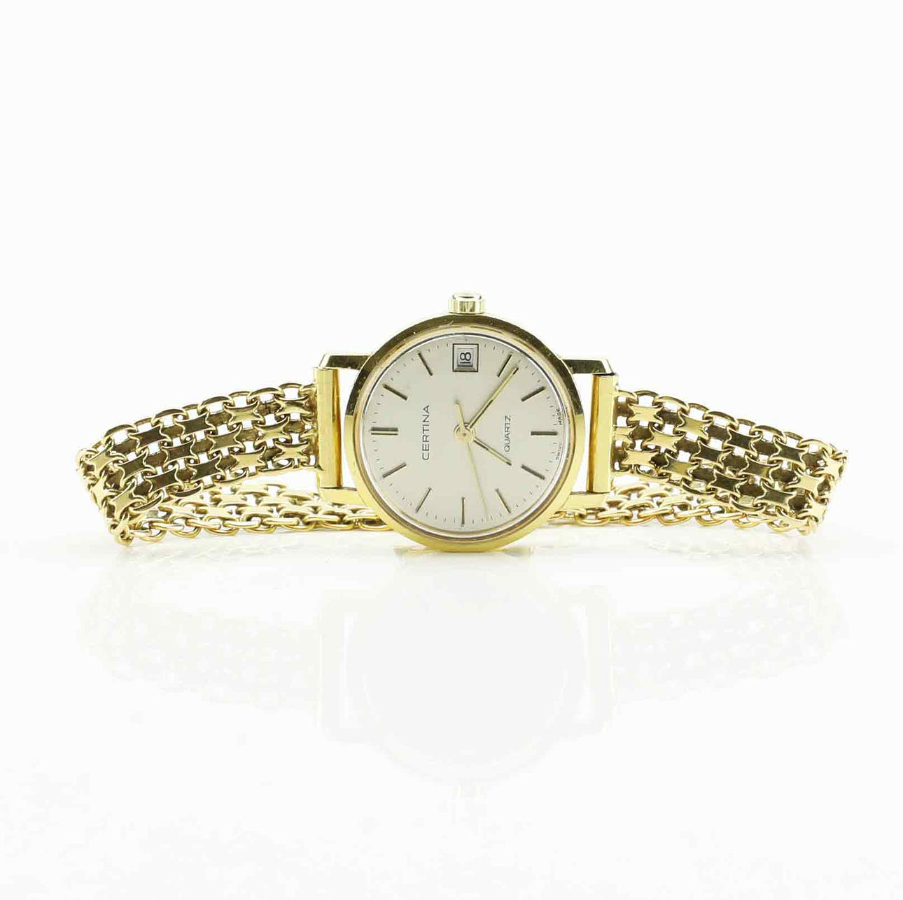 ARMBANDSUR, Certina Quartz, Guld 18K, X-länk.