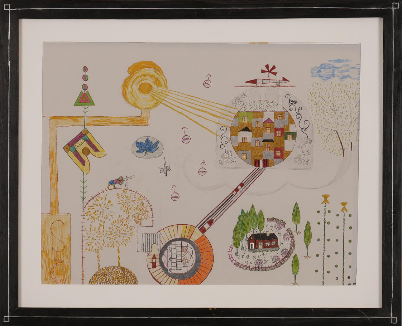 SIV APPELQVIST. “The future... “, mixed media.