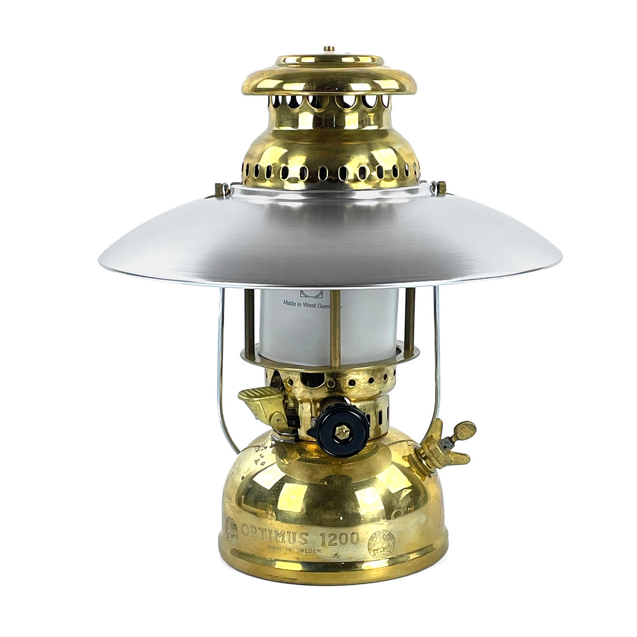 STORM LANTERN. Optimus 1200, brass, Sweden.