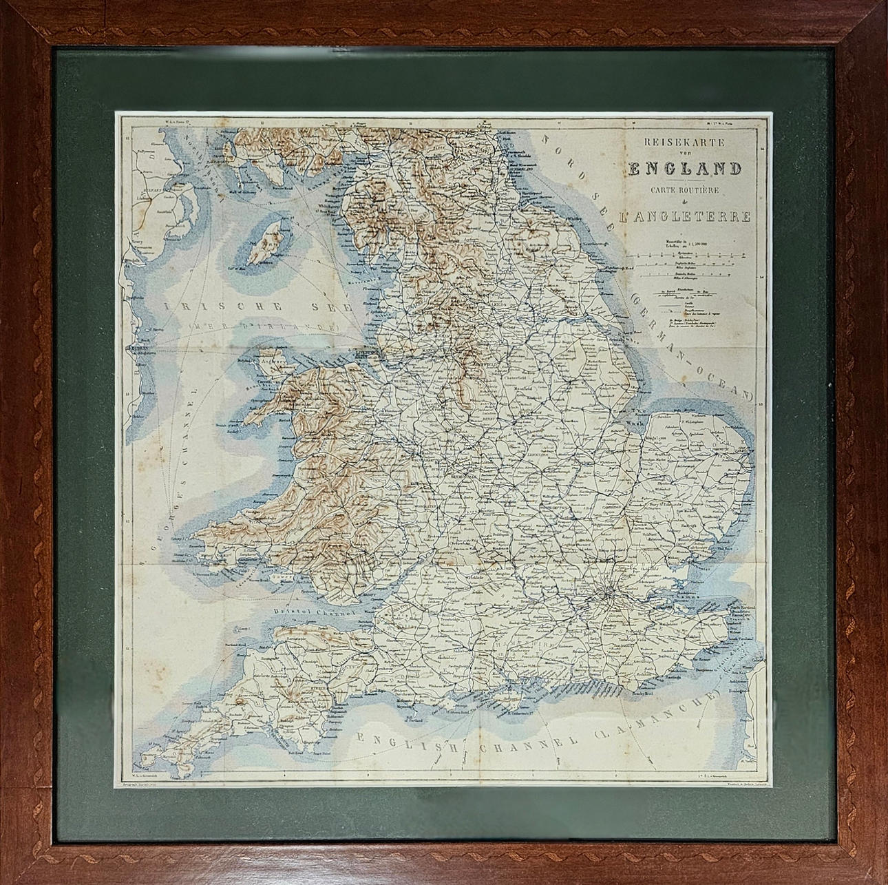 Map of England.