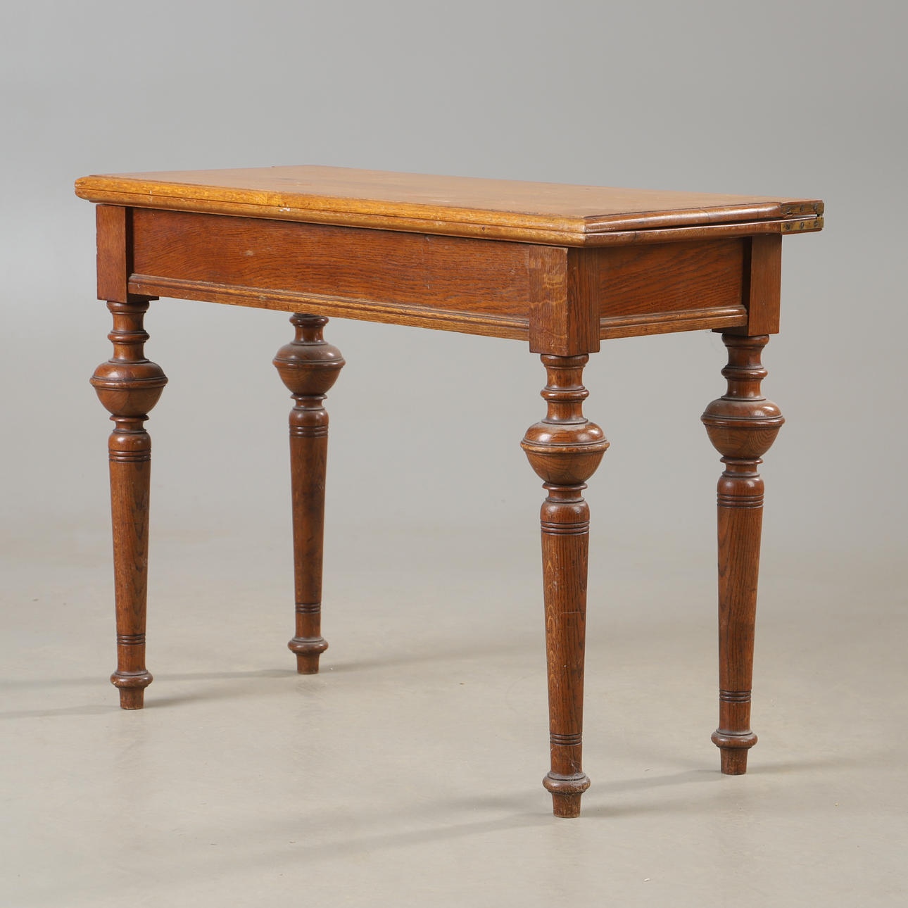 GAME TABLE, oak, Neo-Renaissance.