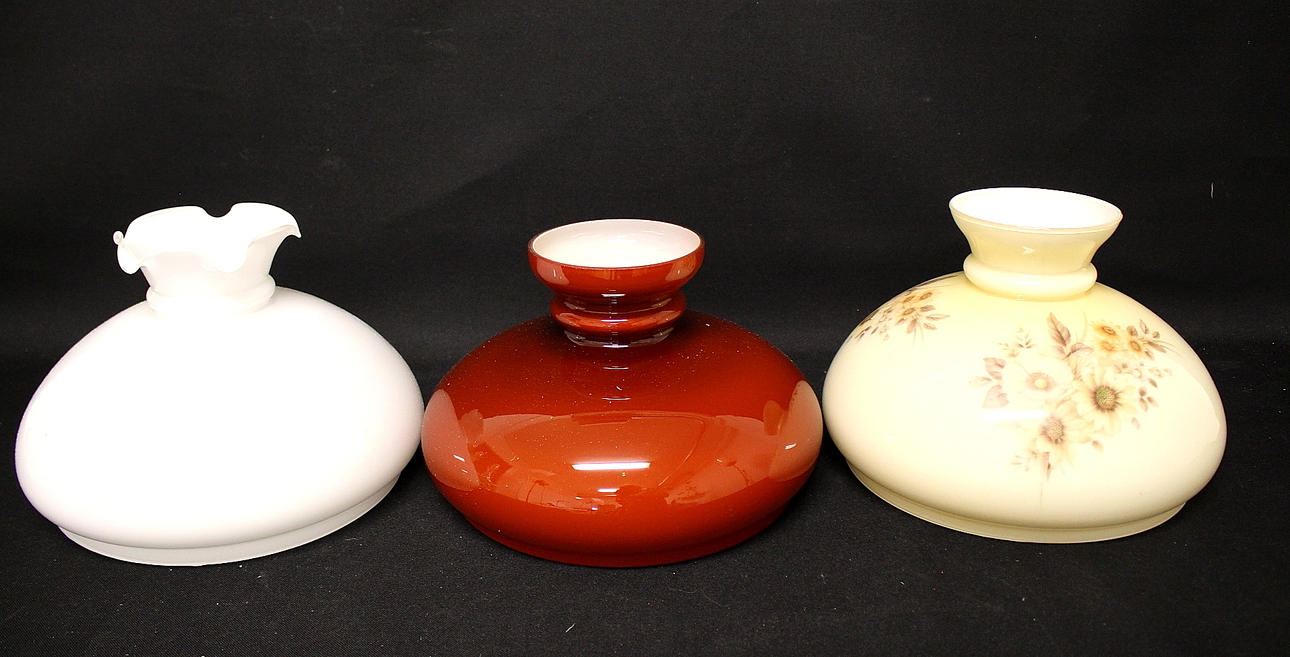 LAMPKUPOR, 3 st, glas, till fotogenlampor.