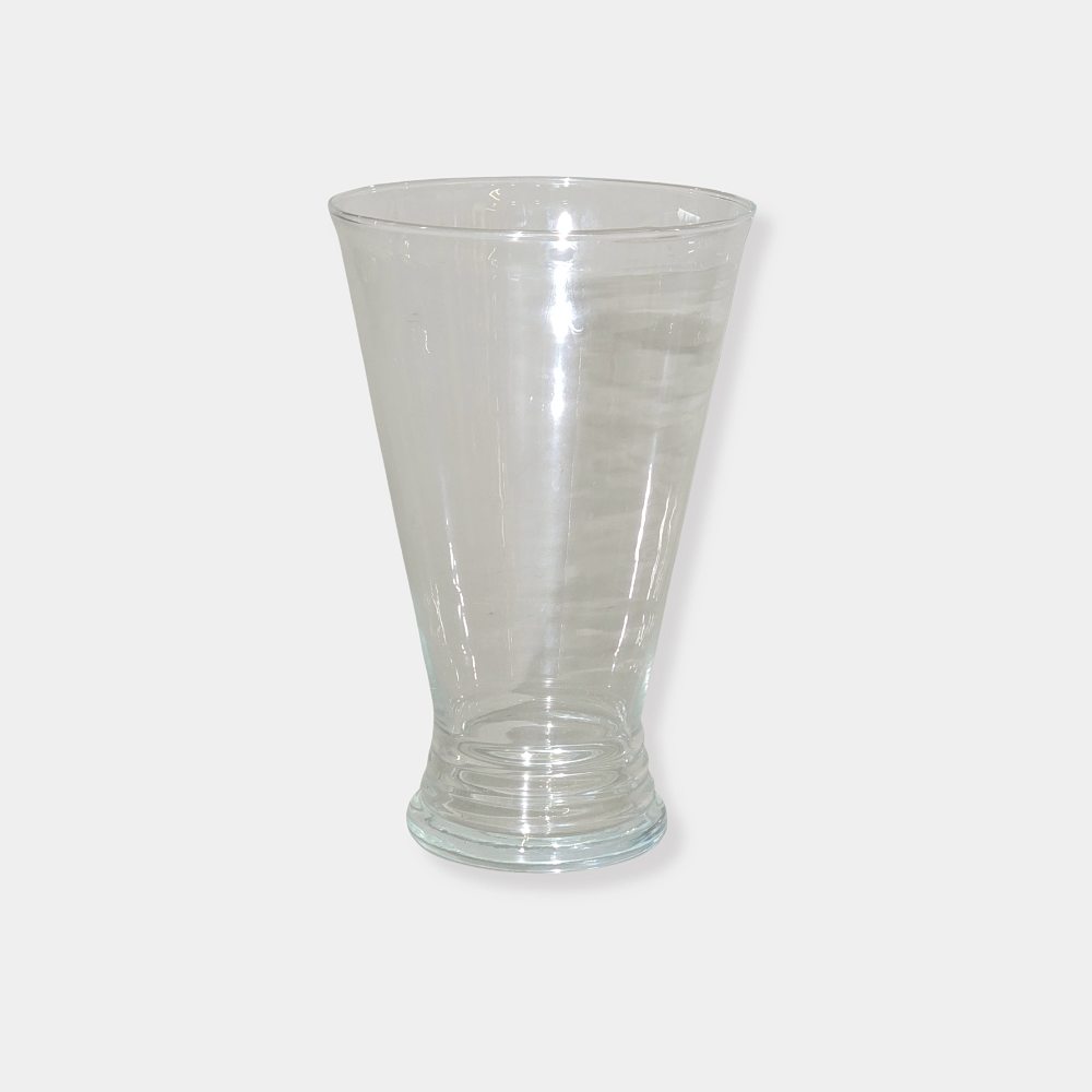 LARGE GLASS VASE.