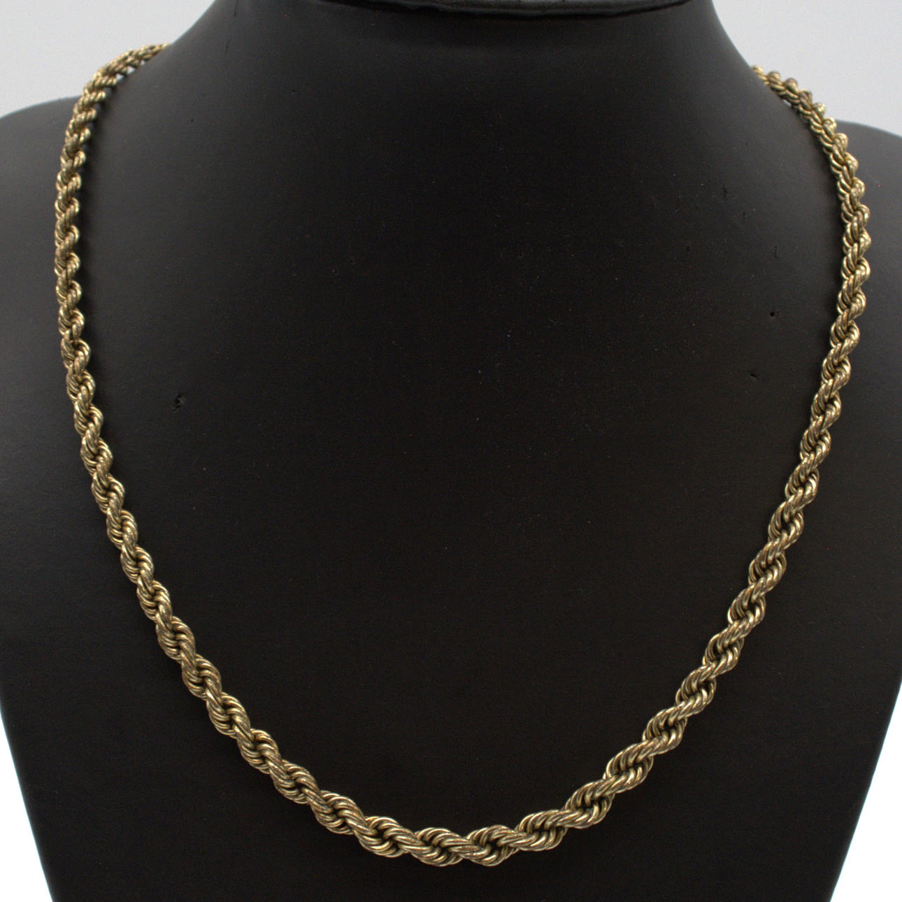 DESGINER NECKLACE GOLD DOUBLE, 46.5 CM.