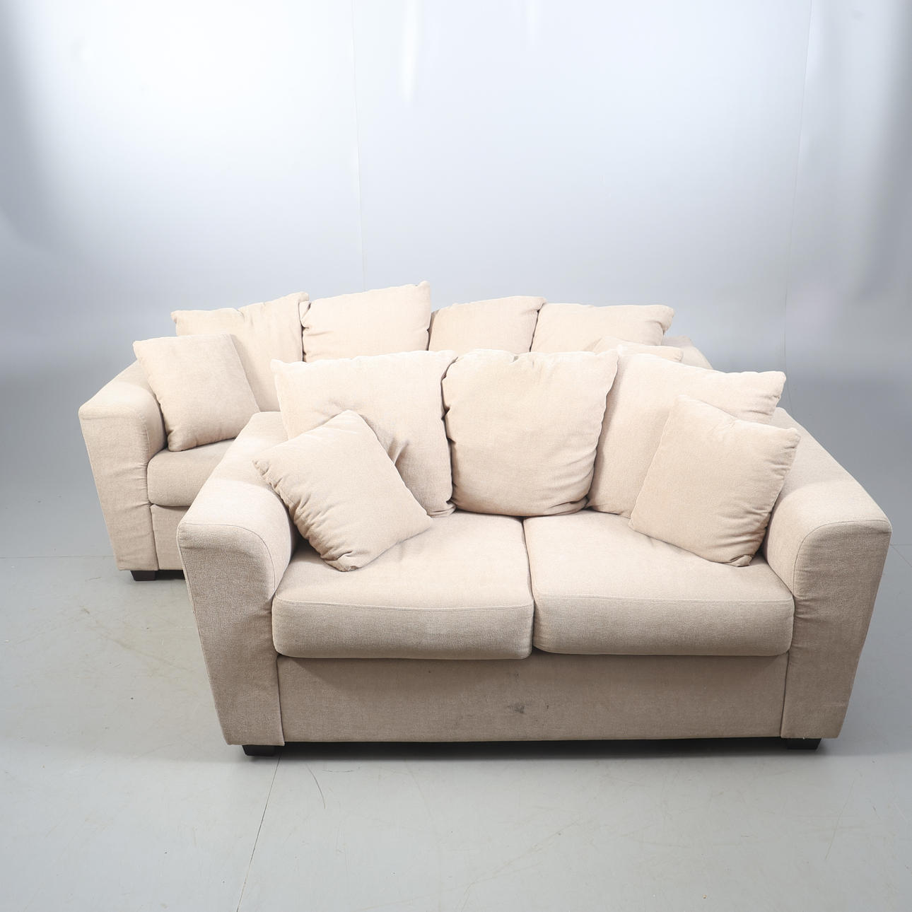 Sofas, 2 pieces, contemporary.