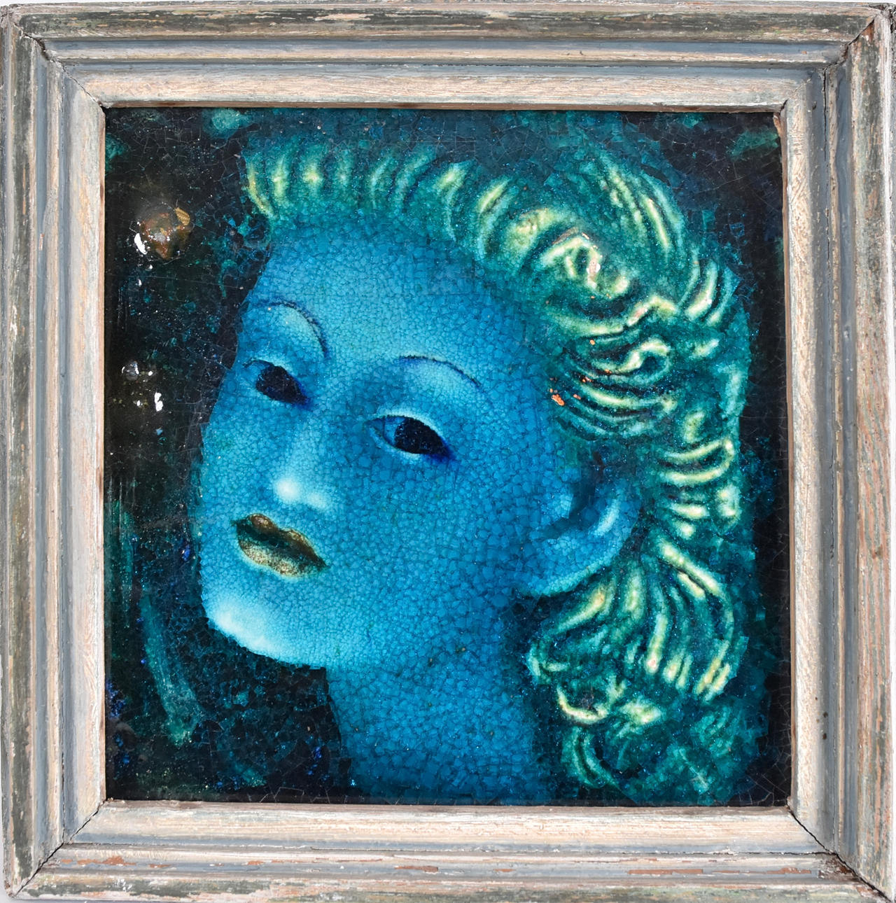 OIDENTIFIERAD KONSTNÄR. Porcelain painting, probably Germany.