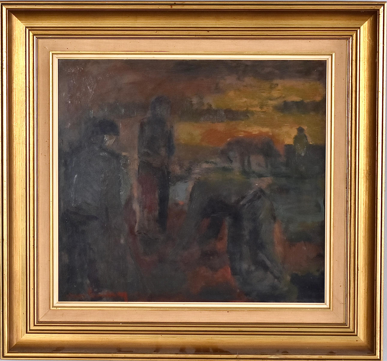 HUGO CARLBERG. Oil on panel.