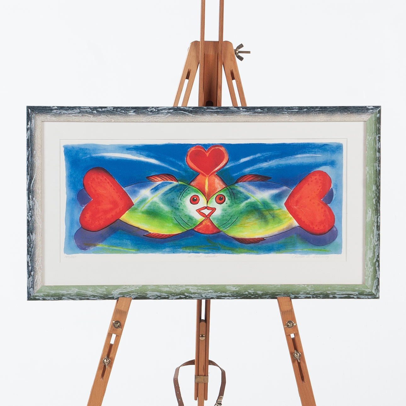 CECILIA GRÖNING. Color lithography “what happens”.