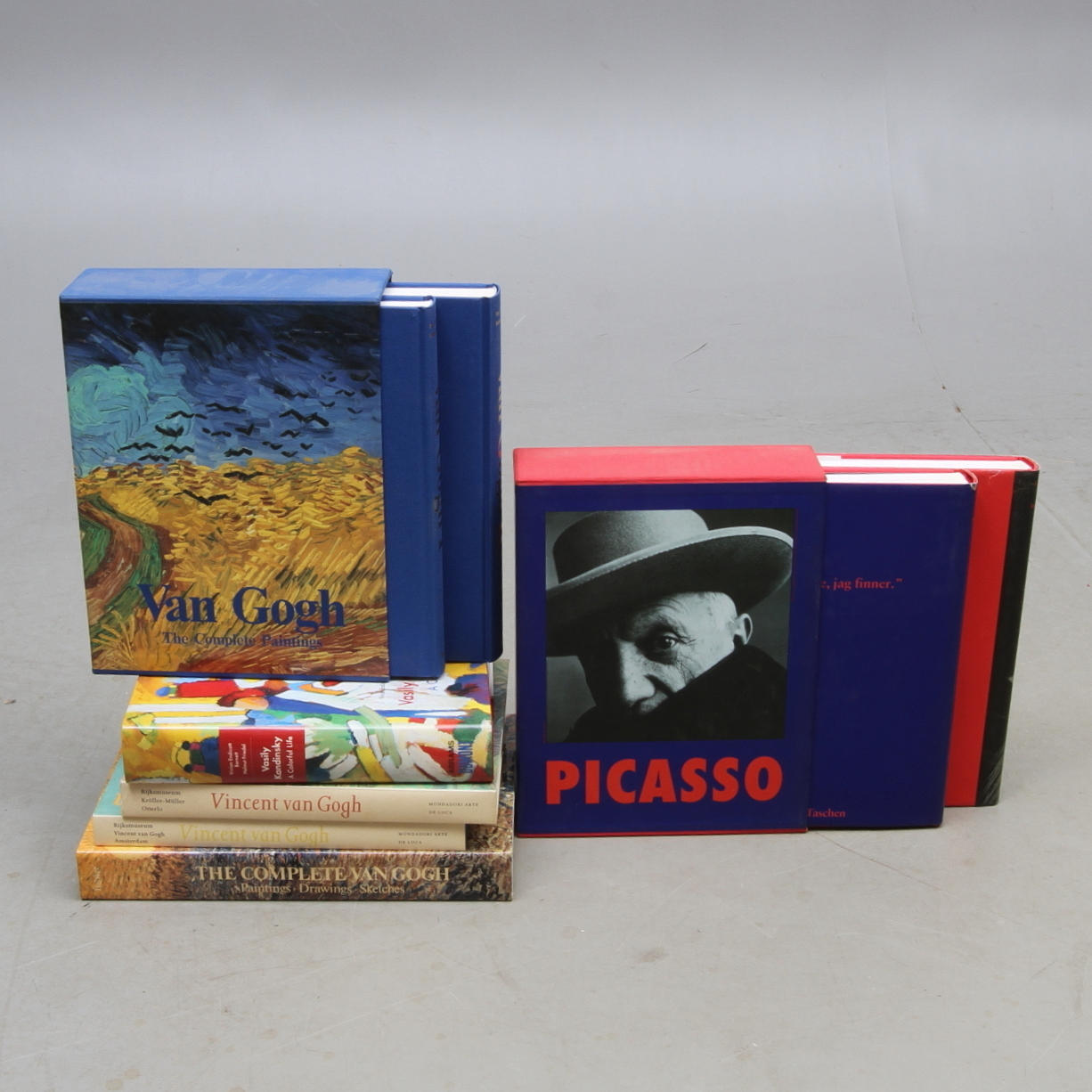 BÖCKER, 8 volymer, Kandinsky, van Gogh, Picasso, 1900-talets slut.