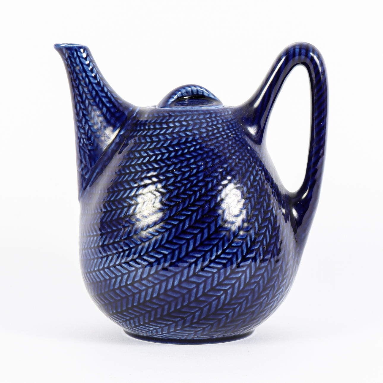 HERTHA BENGTSON. Teapot, Rörstrand, Blue Fire.