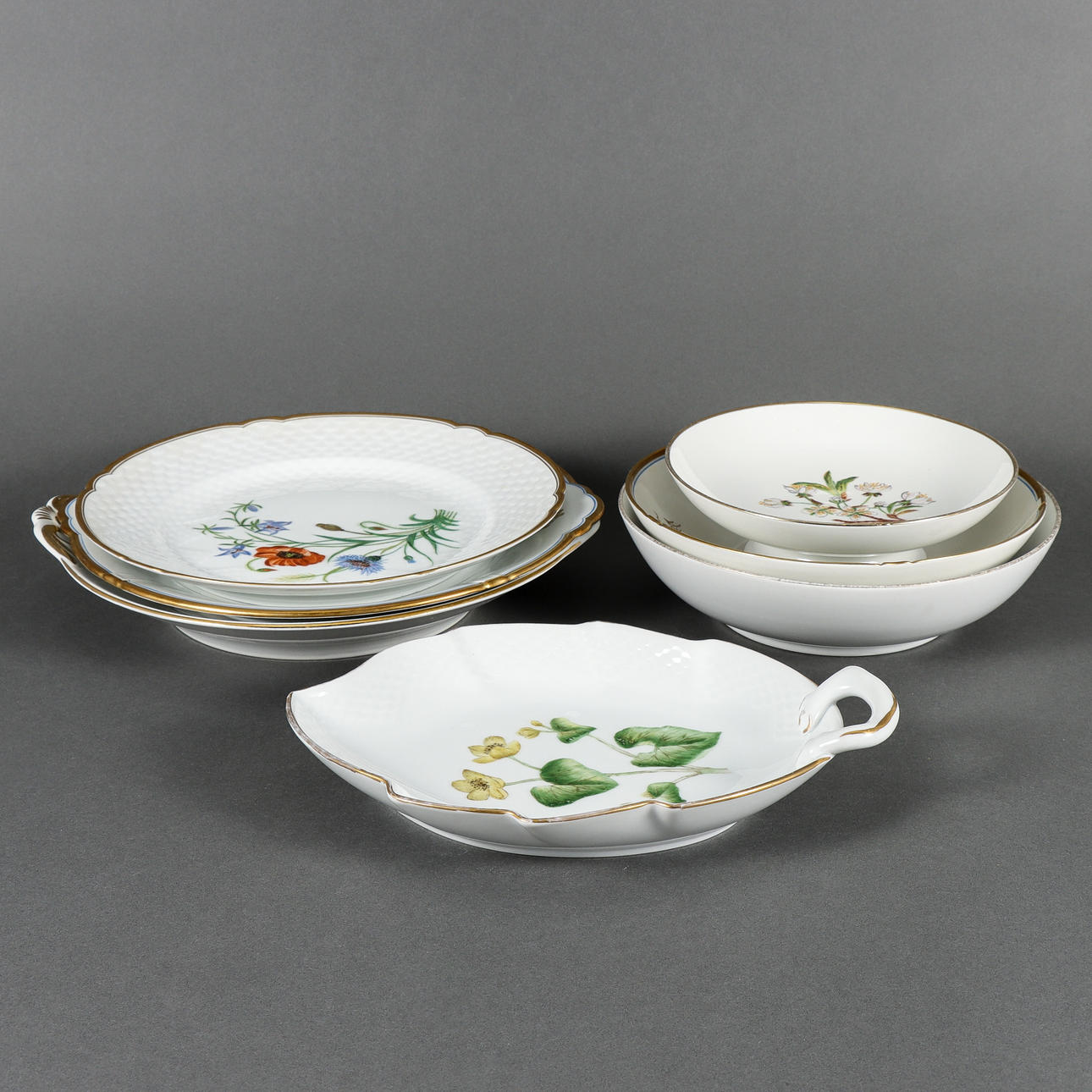 BING & GRÖNDAHL 7 pieces, porcelain.