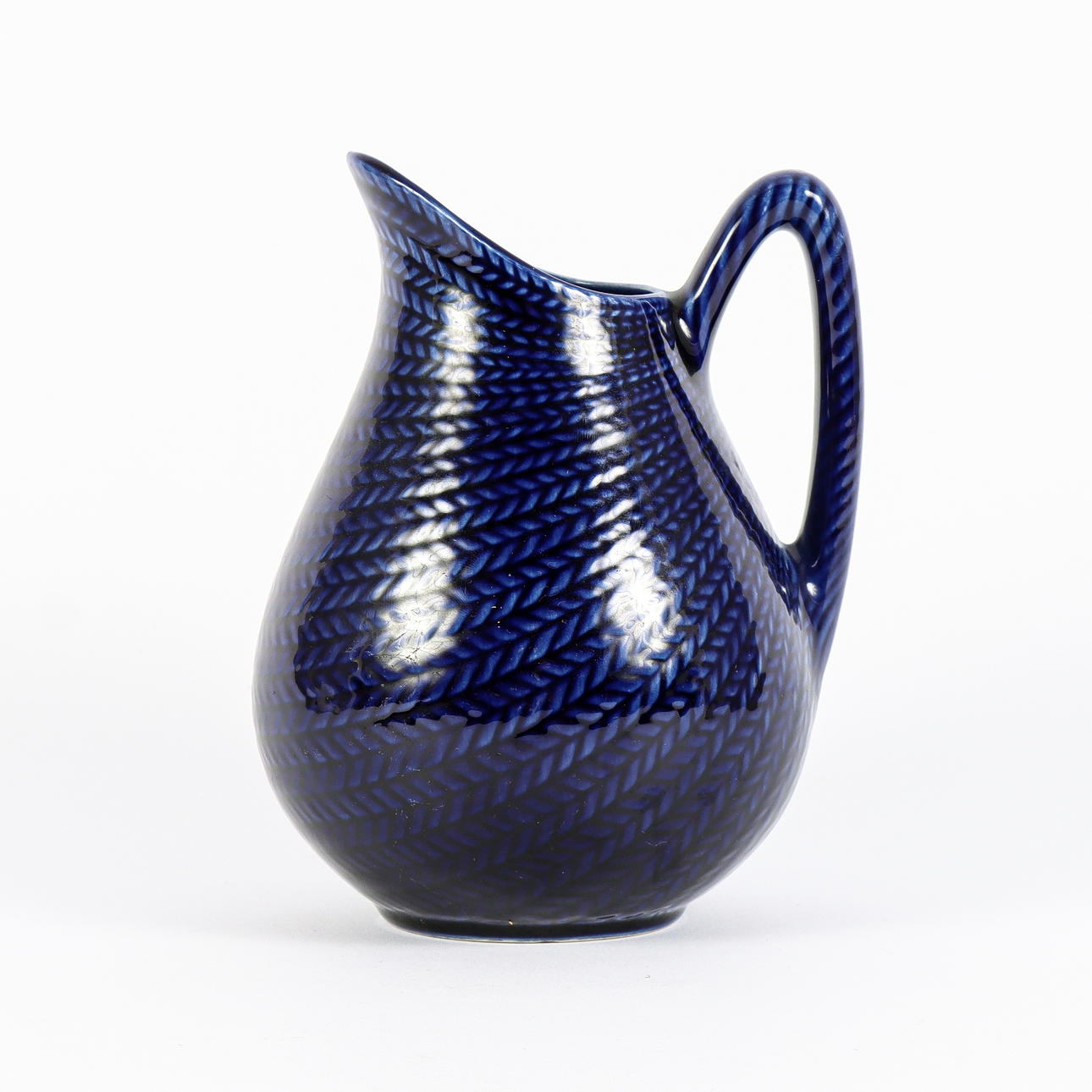 HERTHA BENGTSON. Jug, Rörstrand, Blue Fire.