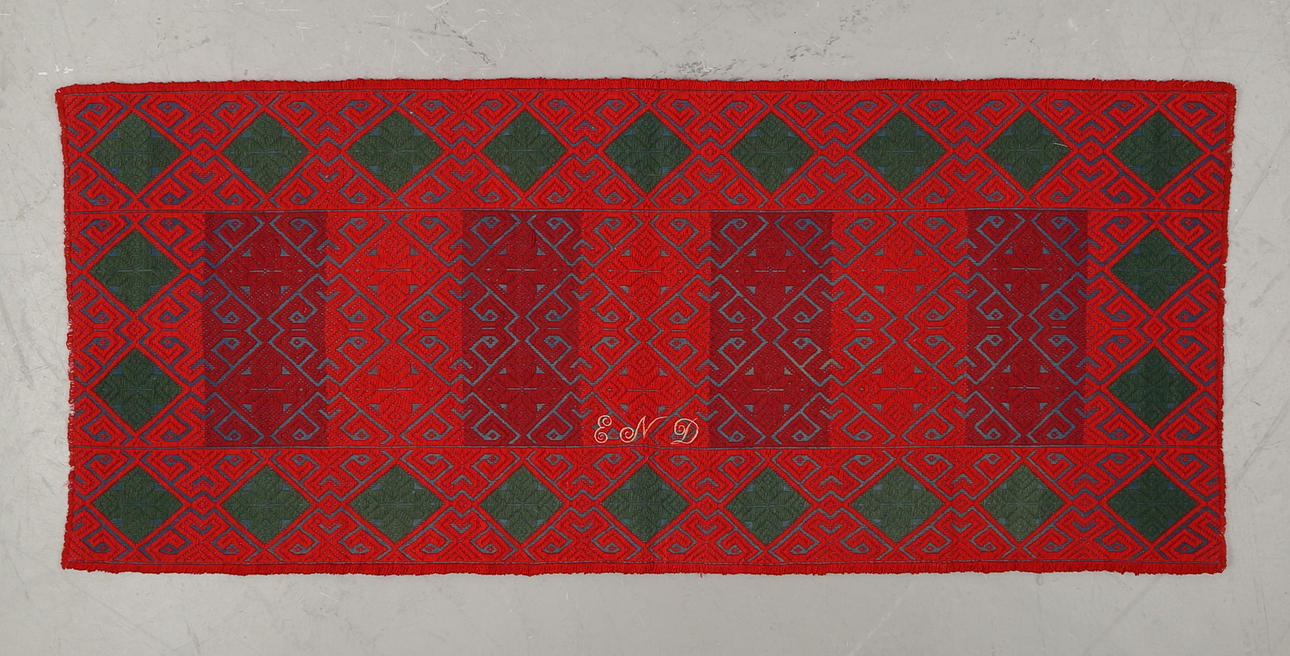 ÅKDYNA/KUDDE, allmoge, signerad END, tidigt 1900-tal.