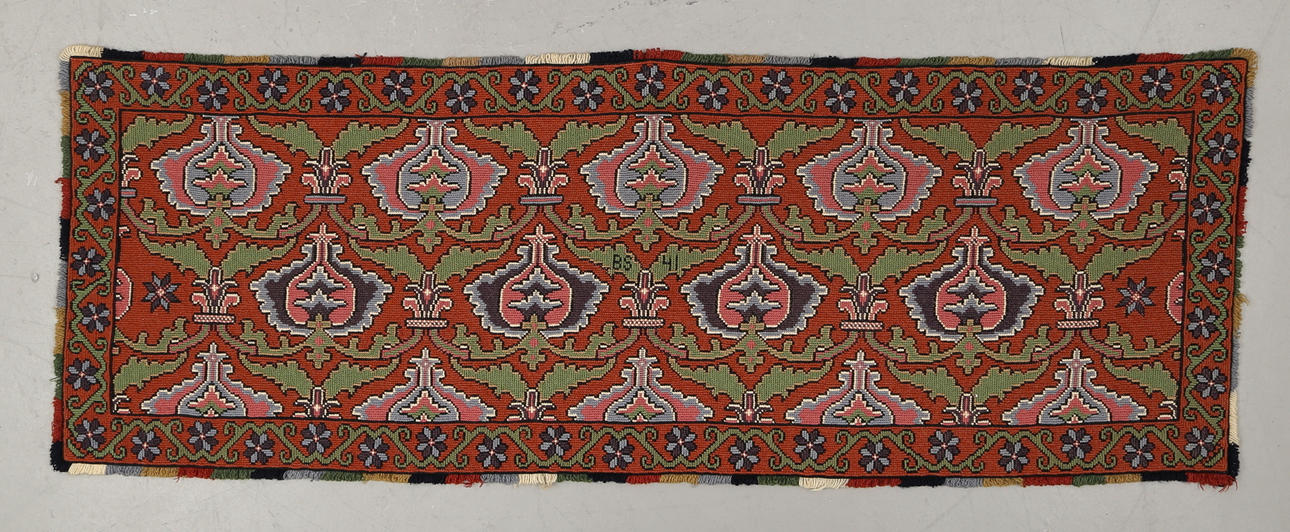 DUK/VÄGGBONAD, allmoge, signerad BS samt daterad 41.