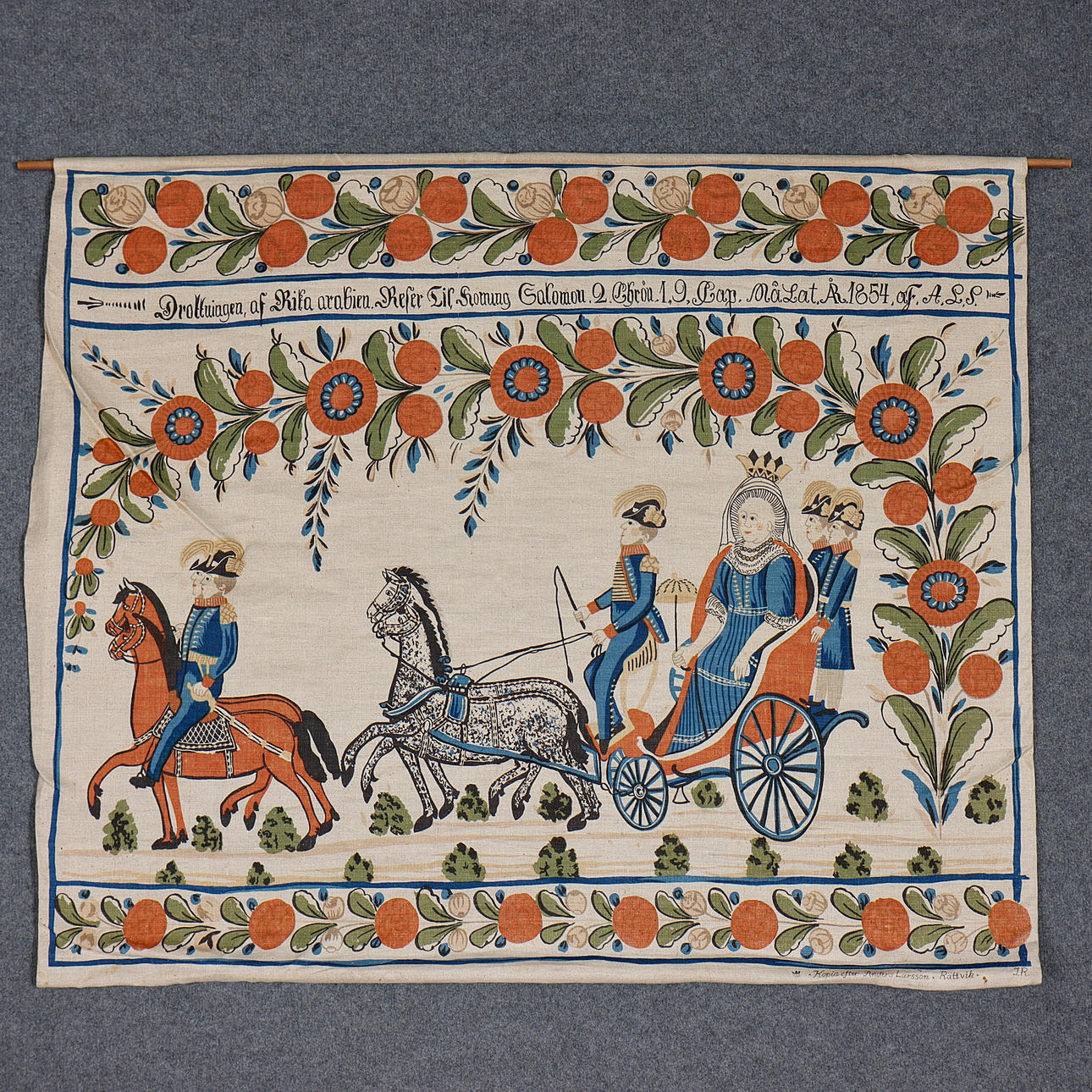 VÄGGBONAD, KOPIA EFTER ANDERS LARSSON RÄTTVIK, SIGNERAD J.R.