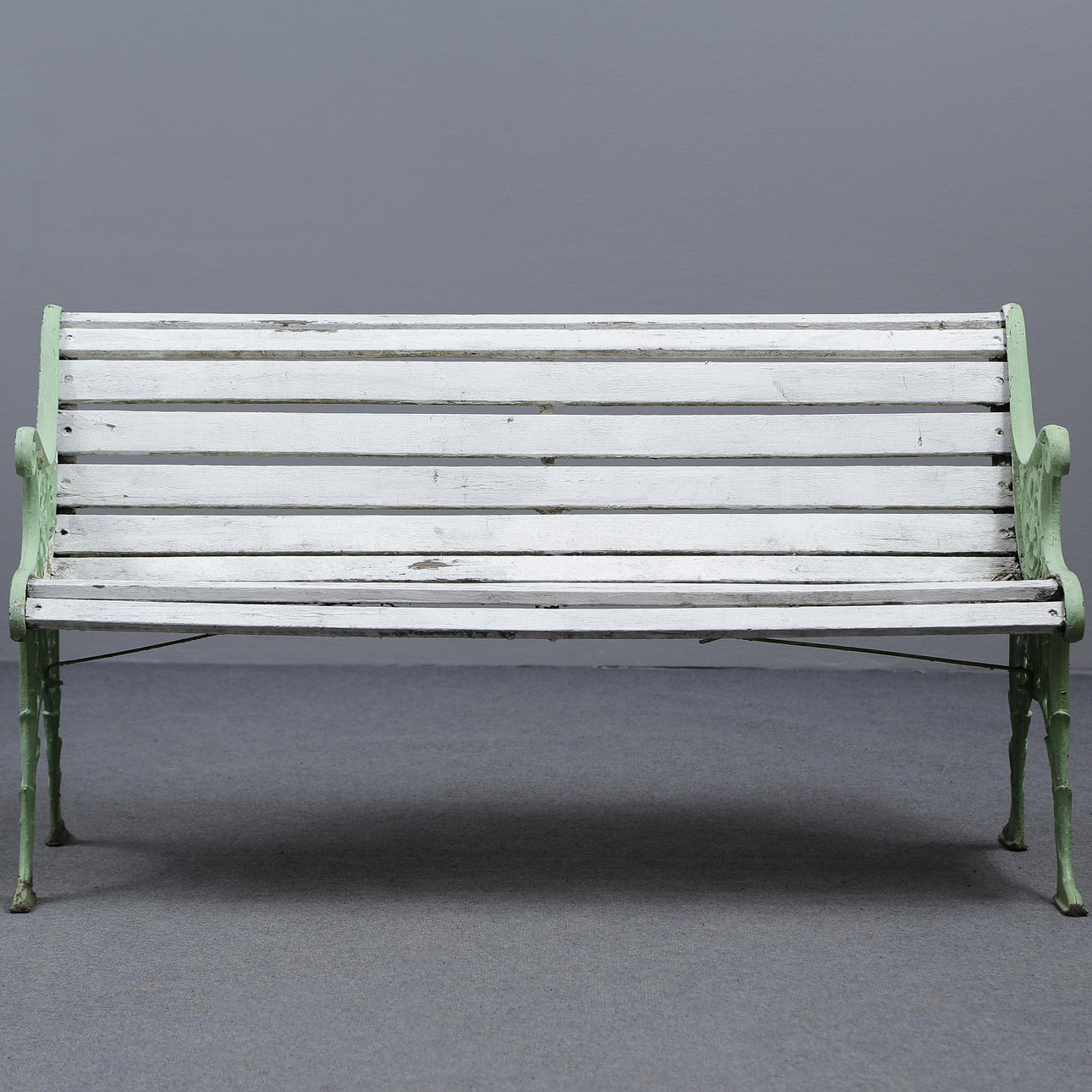 GARDEN BENCH, CAST IRON.