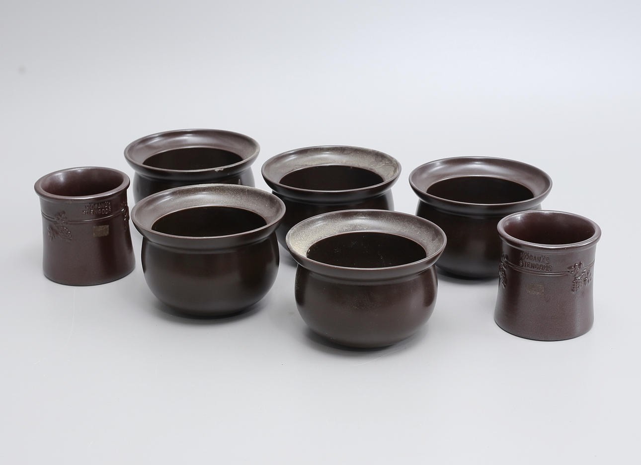 OUTER LINING, 7 pcs, glazed stoneware, Höganäs.