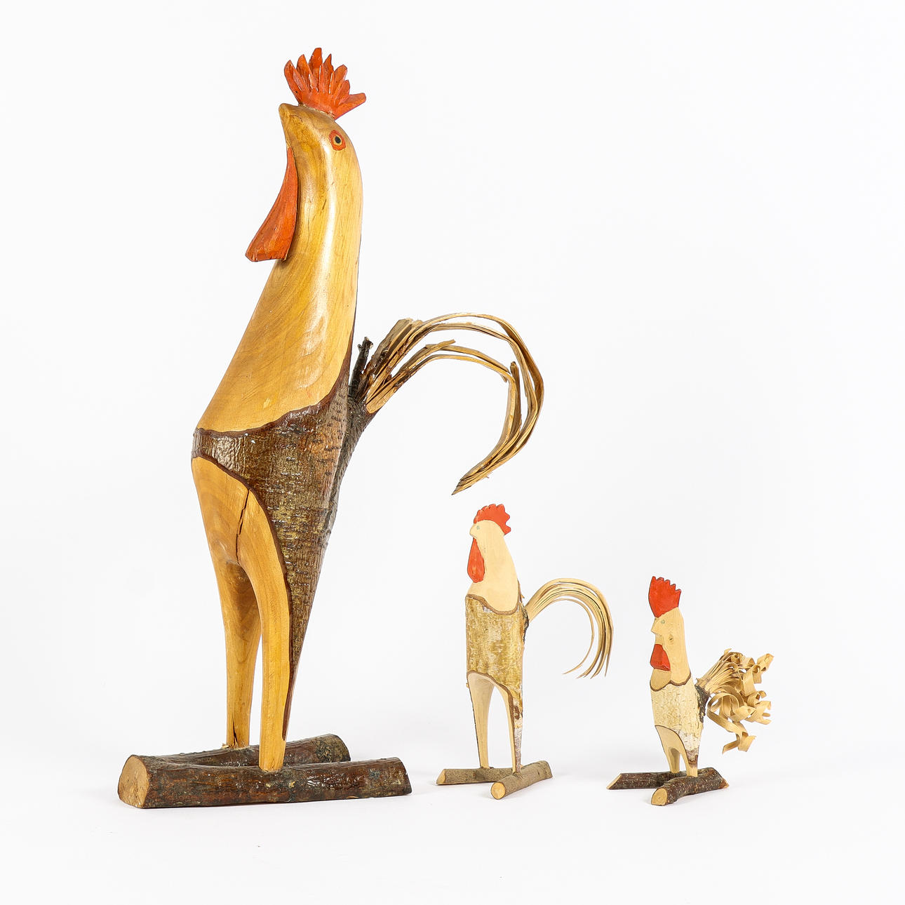 TUPPAR 3 stycken, trä, Torsås.