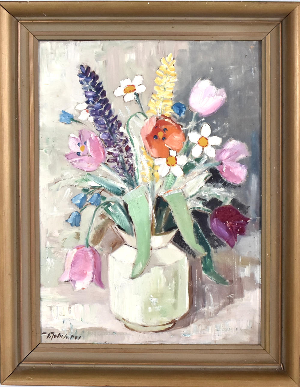 OIDENTIFIERAD KONSTNÄR. Oil on panel.