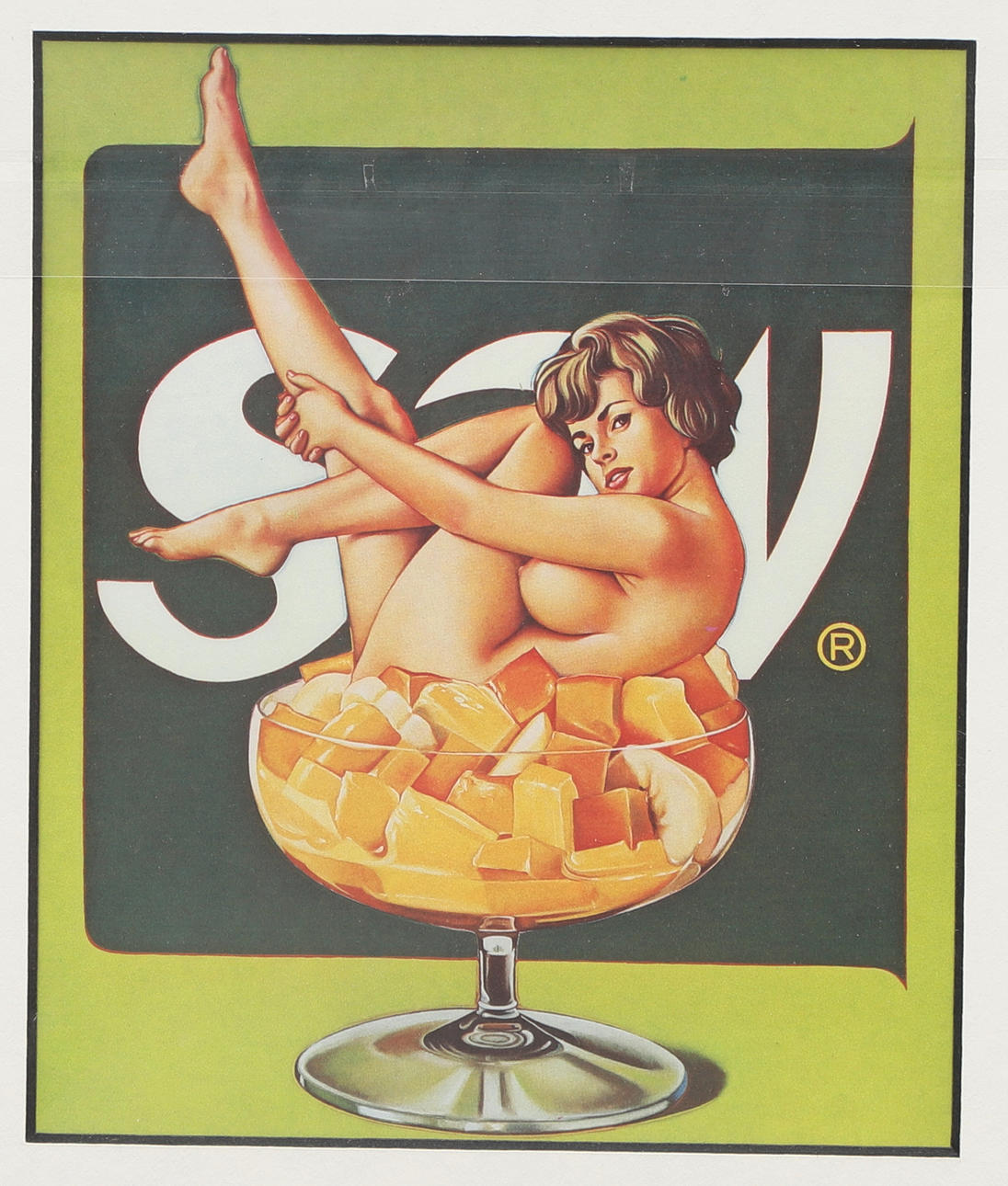 MEL RAMOS. Offset print, “Miss fruit salad”.