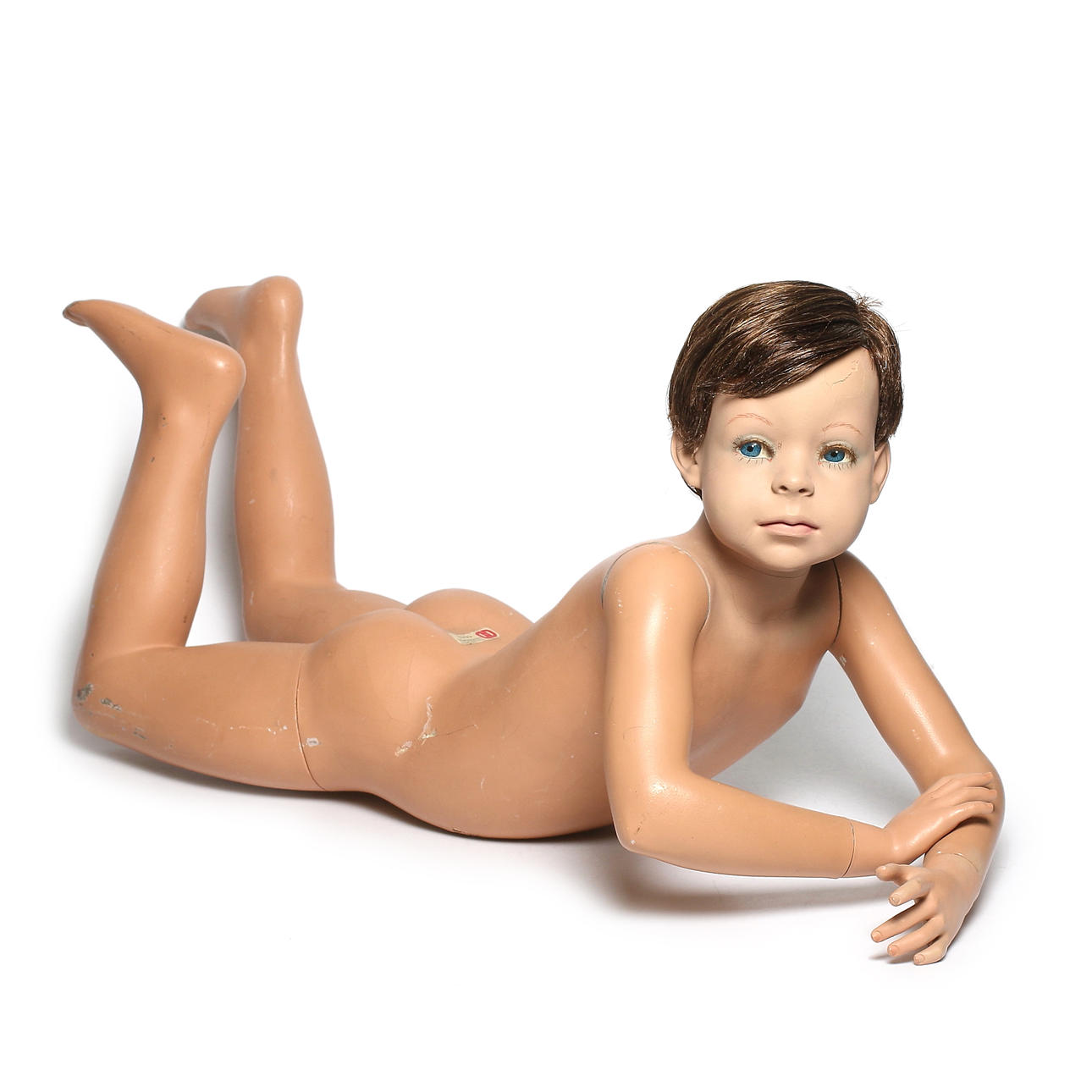 SKYLTDOCKA, barn, Hindsgaul, Tyskland, 1950-tal.