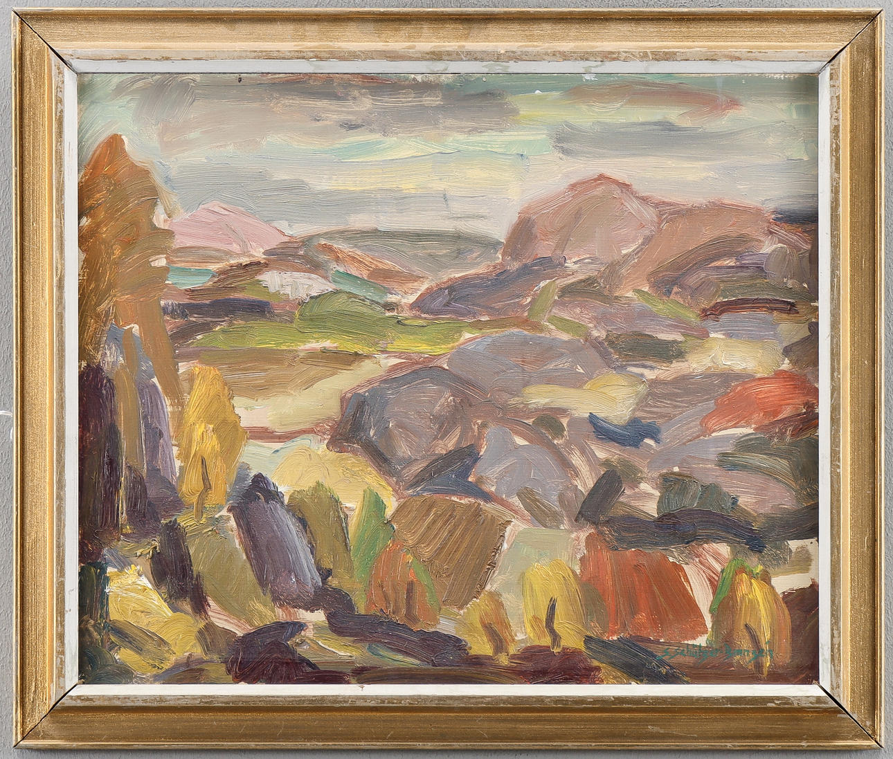 SVEN SCHÜTZER-BRANZÉN. Oil on panel, browned.