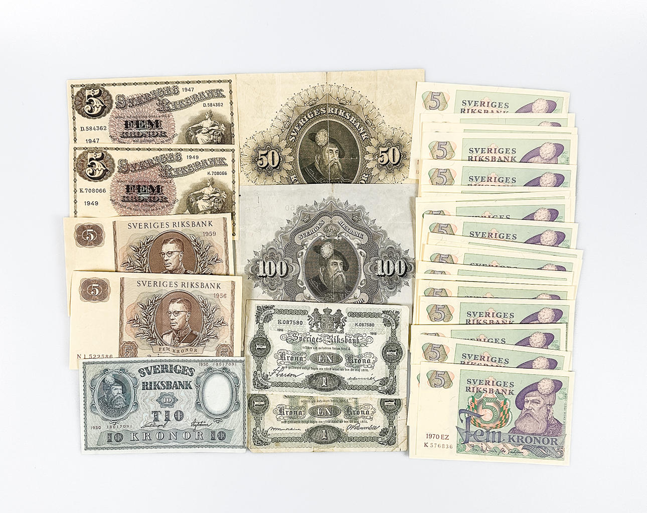 SEDLAR, 32 st, Sverige, 1900-tal.