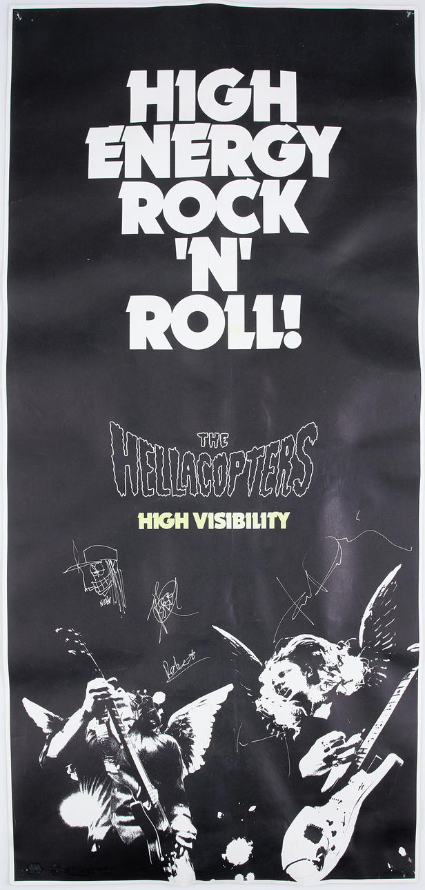 THE HELLACOPTERS. Signed poster of all band members. Collectables