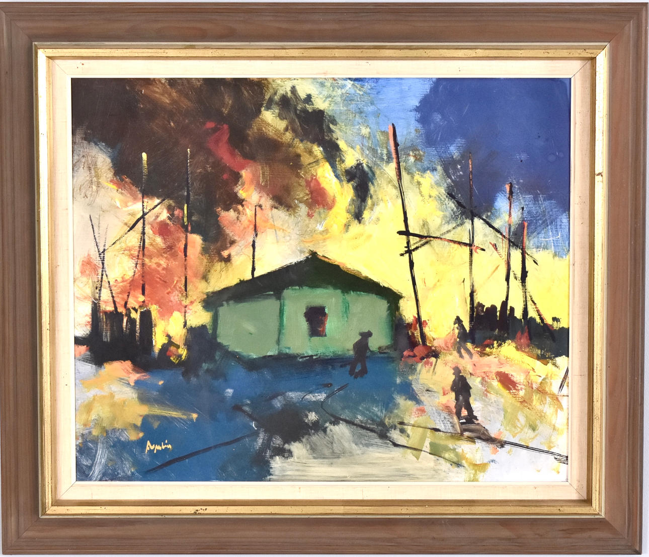 ARNE ASPELIN. Oil on panel.