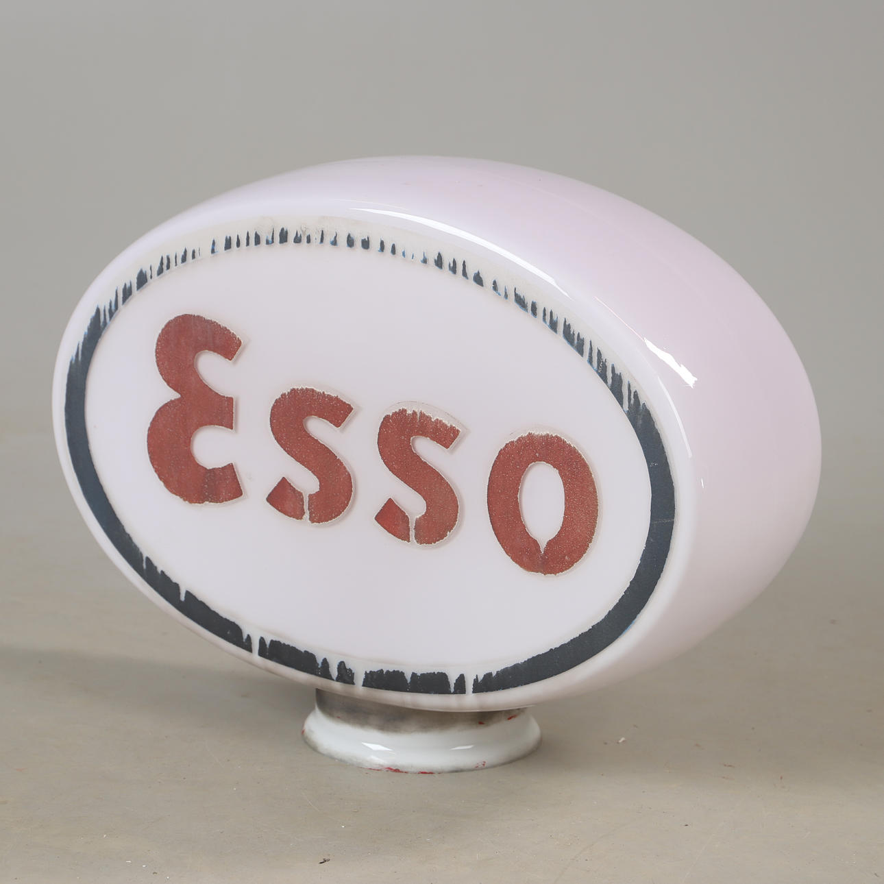 LIGHT CUP FOR PETROL PUMP, glass, Esso.