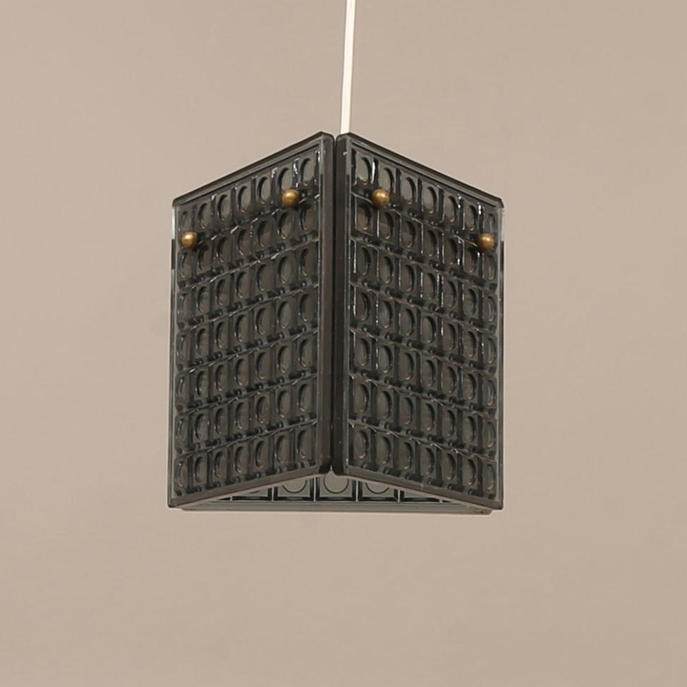 A glass ceiling lamp, 20th century.