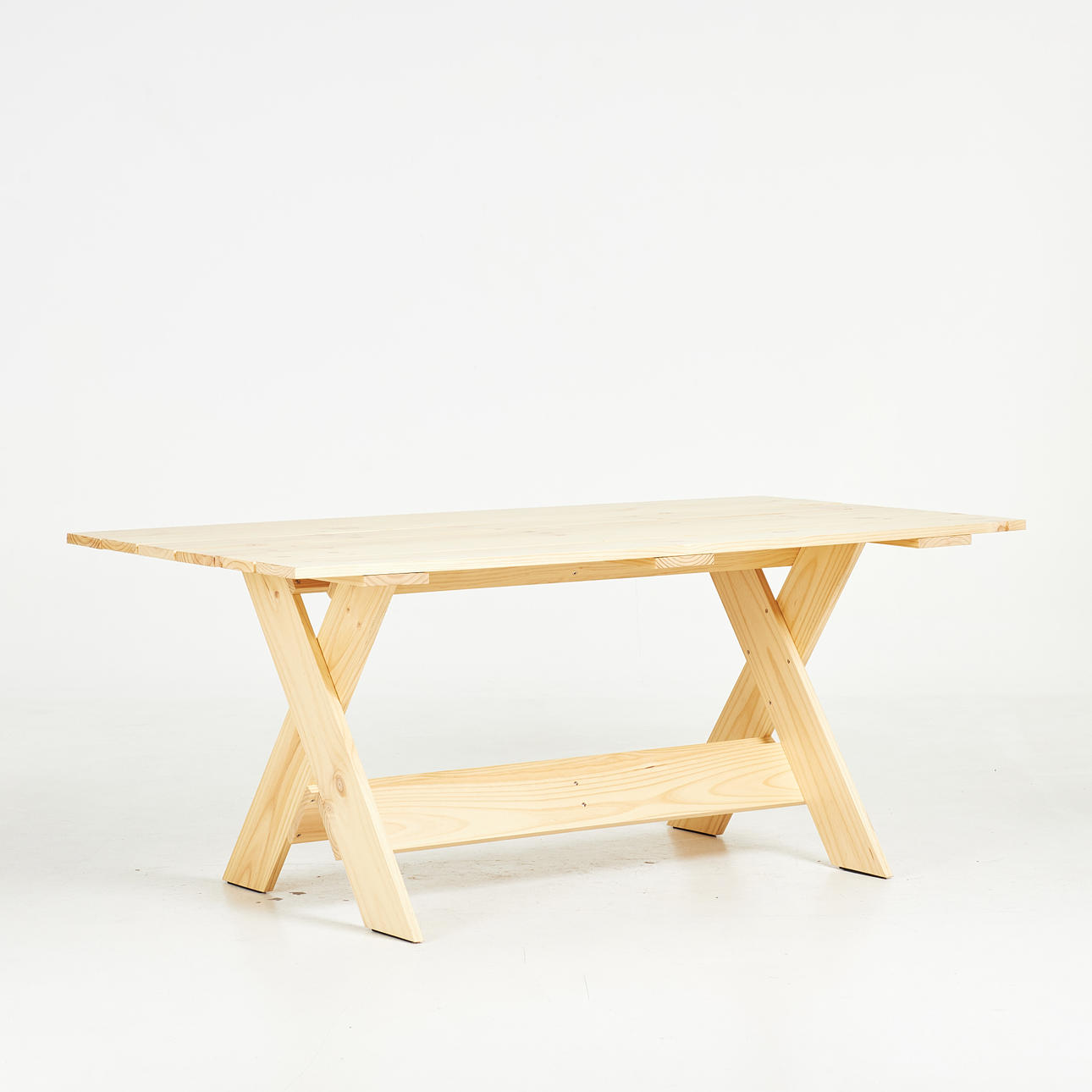 GERRIT RIETVELD. “Crate Dining Table”, dining table, for Hay, contemporary production, solid pine.